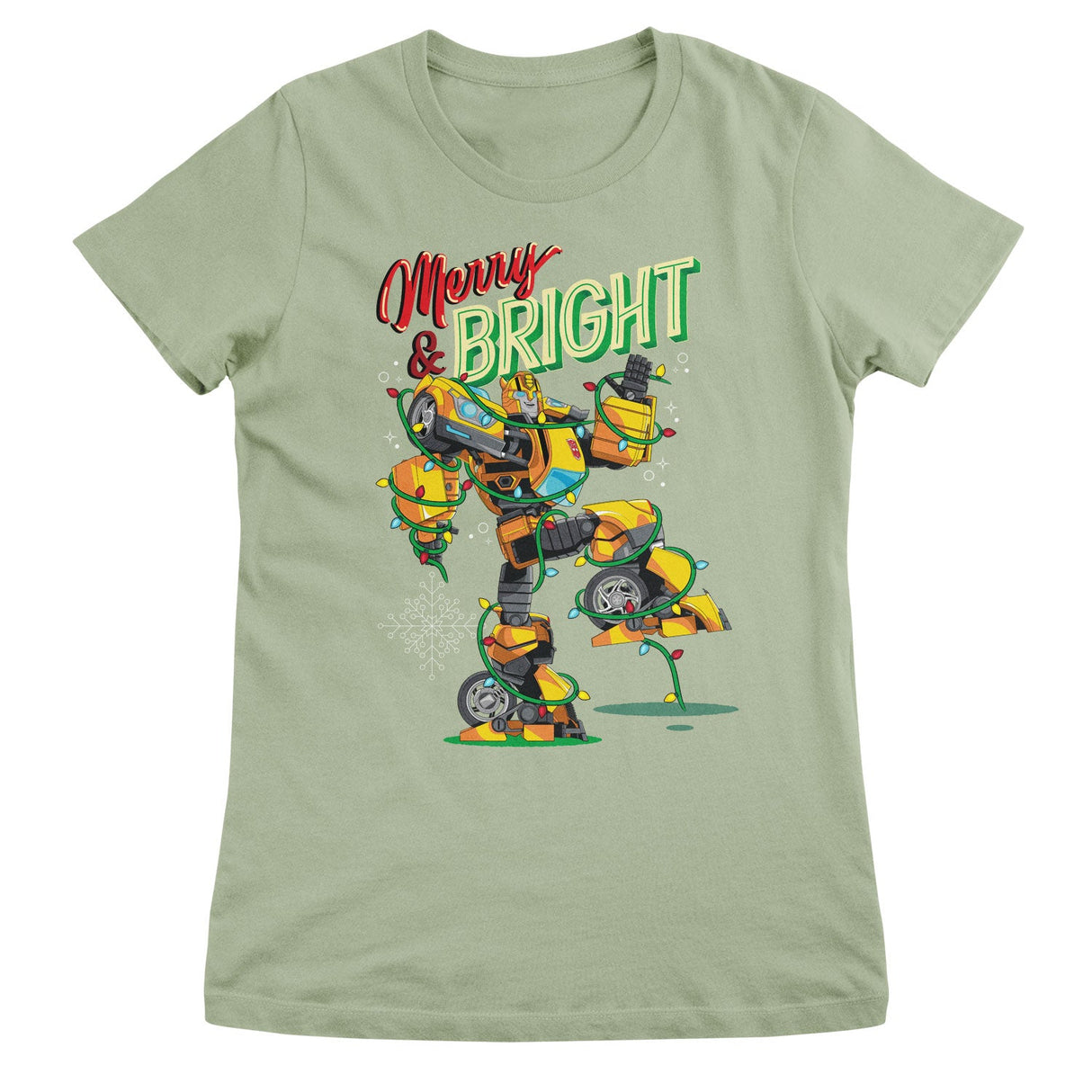 Merry & Bright Bumblebee Girly Tee