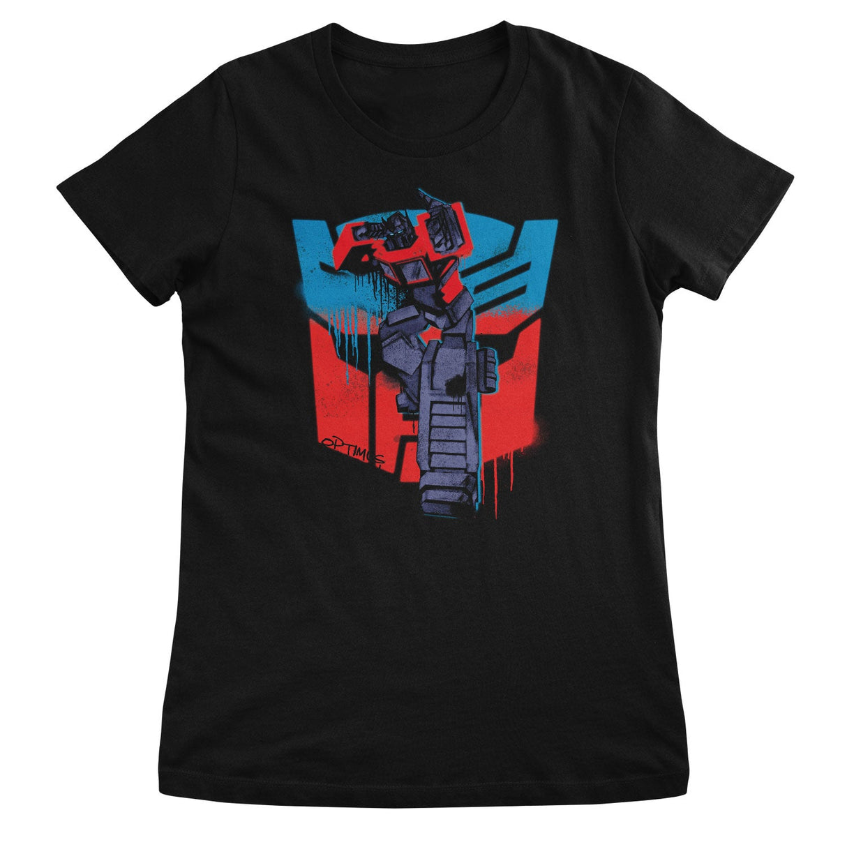 Optimus Prime Graffiti Girly Tee