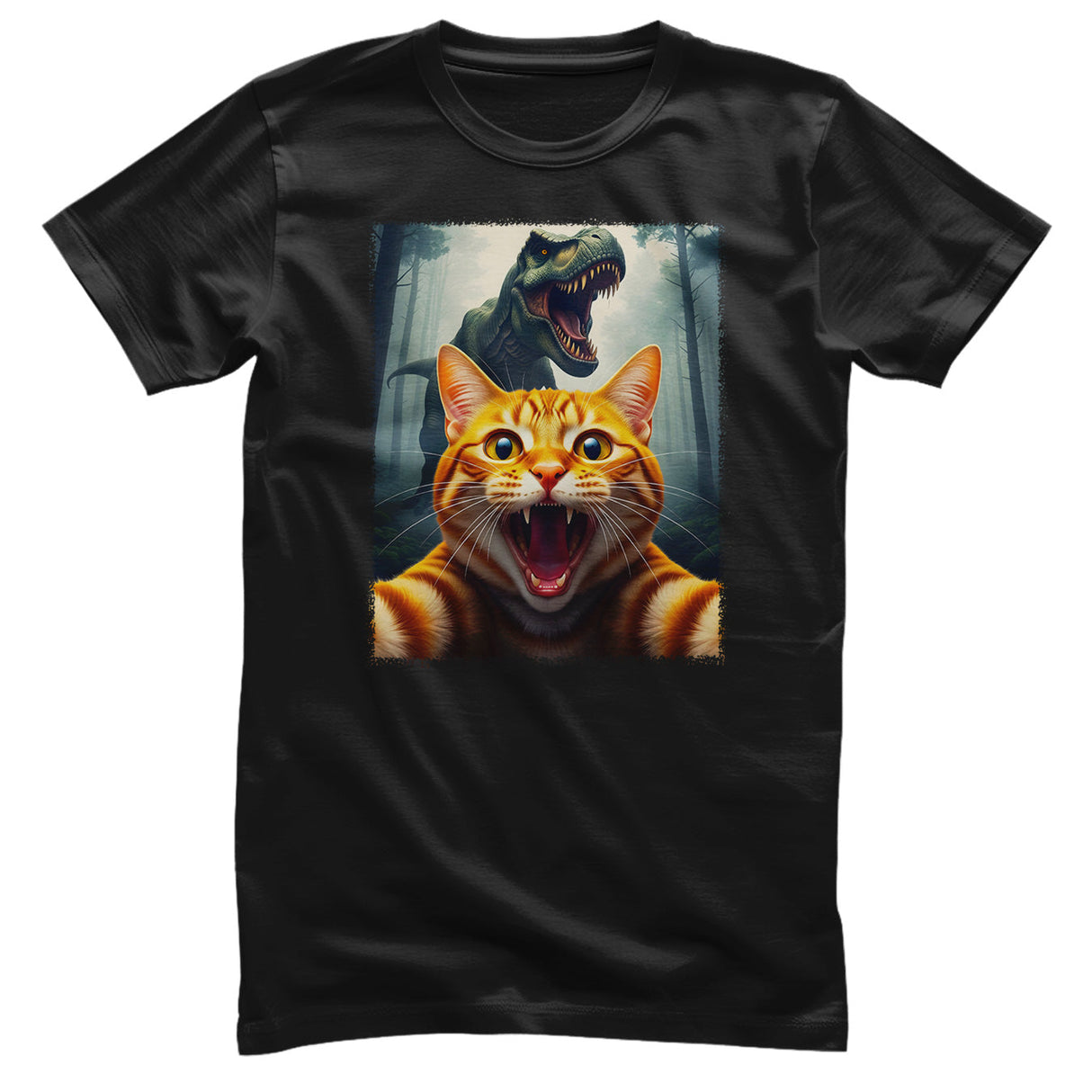 Cat Panic Dino Tee