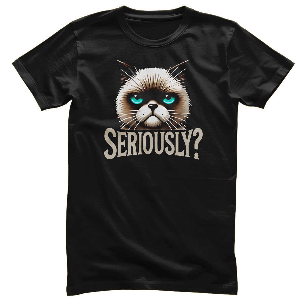 Cat Ask Siriously Tee
