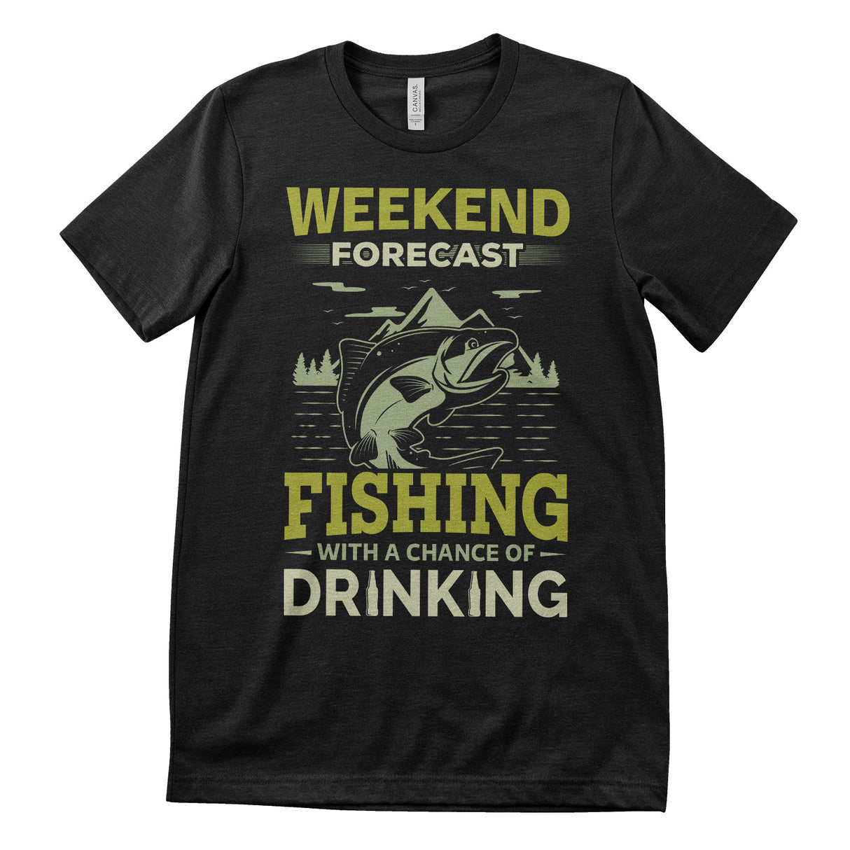 Weekend Forecast - Fishing & Drinking T-Shirt