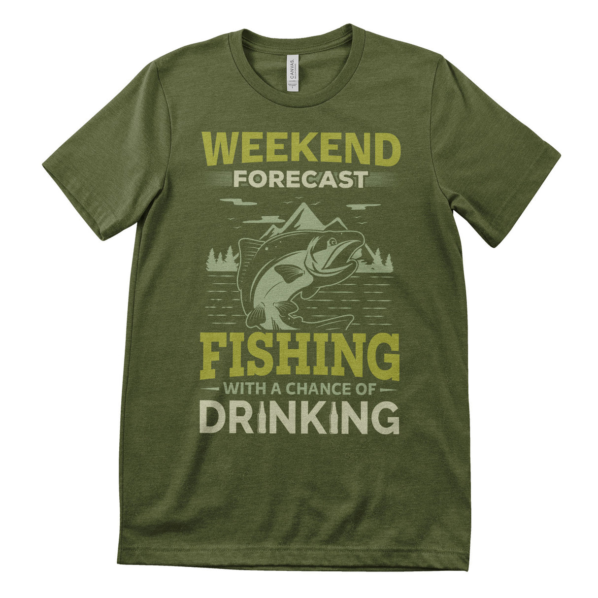 Weekend Forecast - Fishing & Drinking T-Shirt