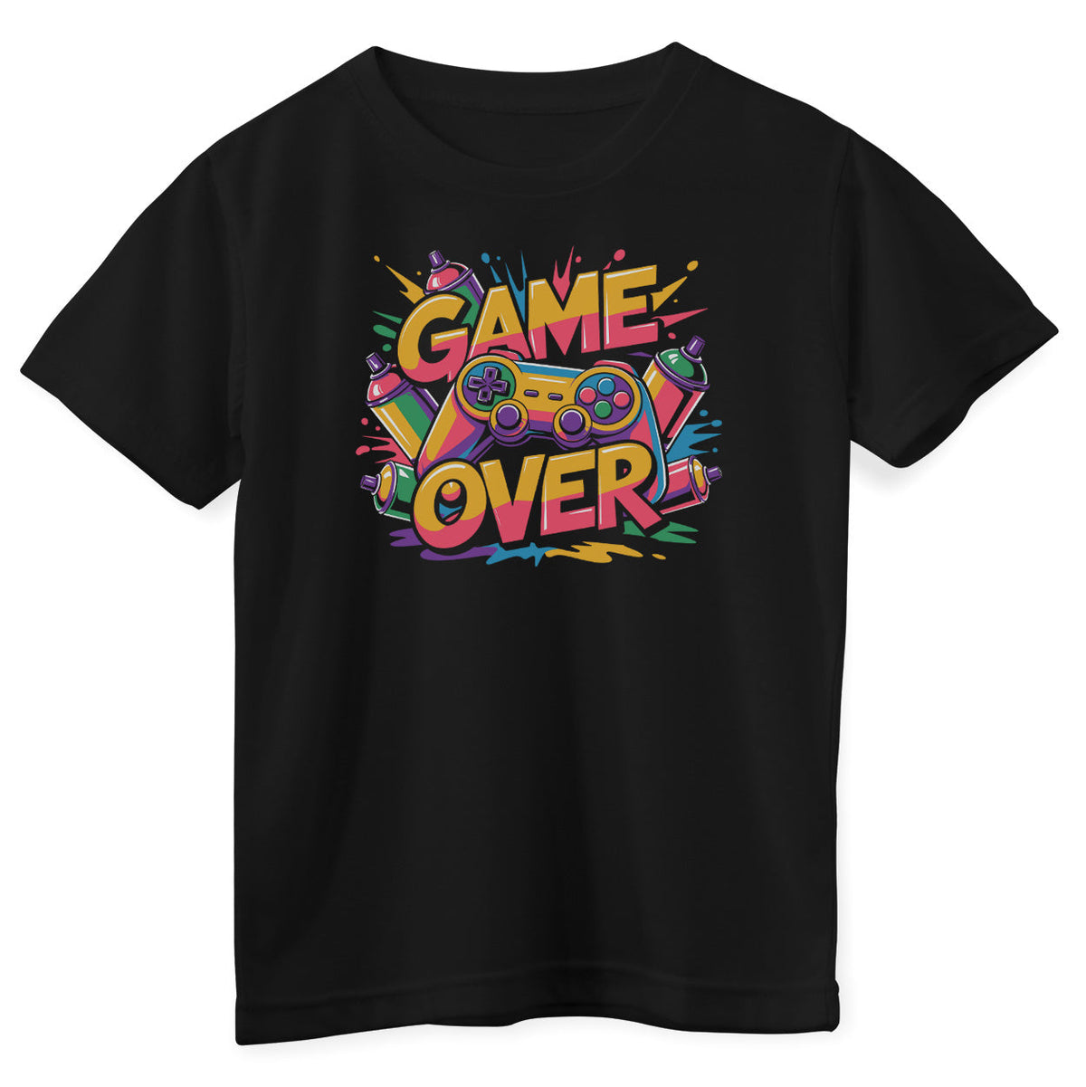 Game Over Splash Kids Tee