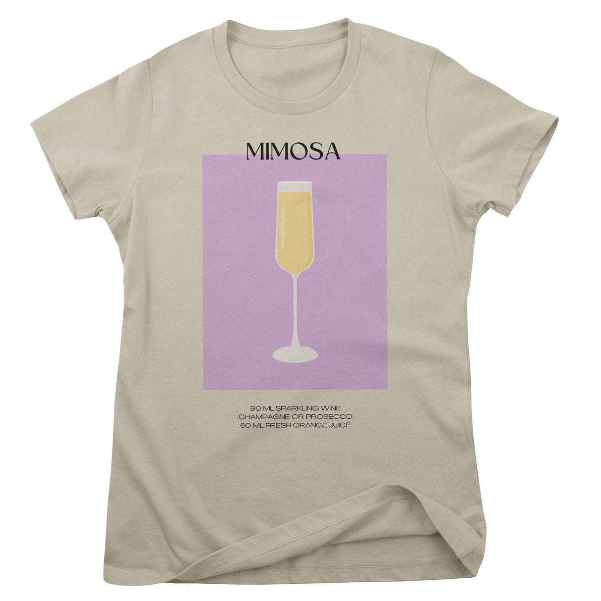 Mimosa - Coctail Recipe Girly Tee