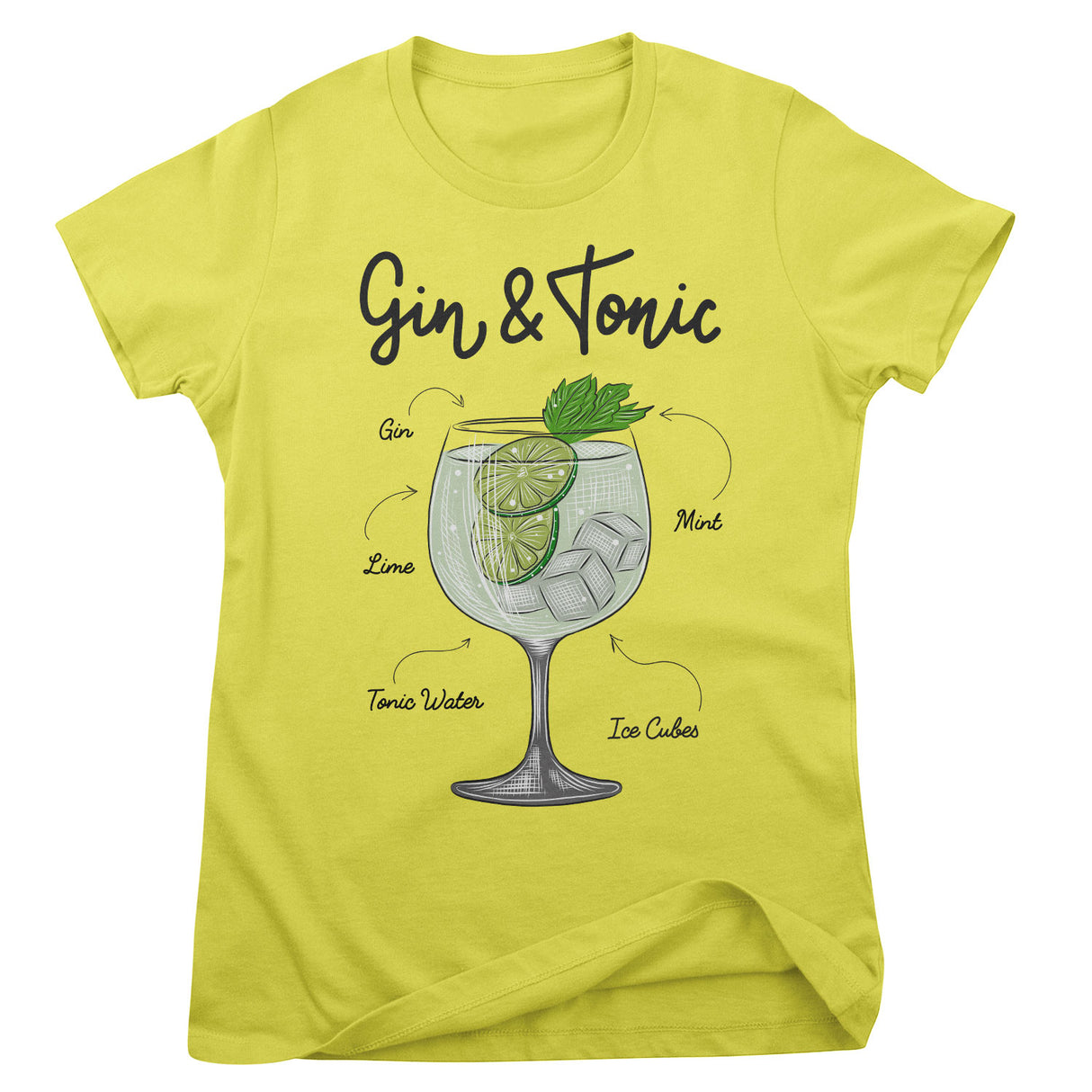 Gin & Tonic - Ingredients Girly Tee
