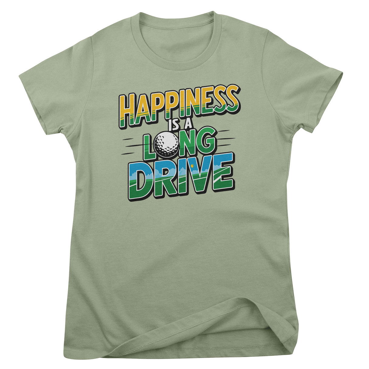 Happines Is A Long Drive Girly Top