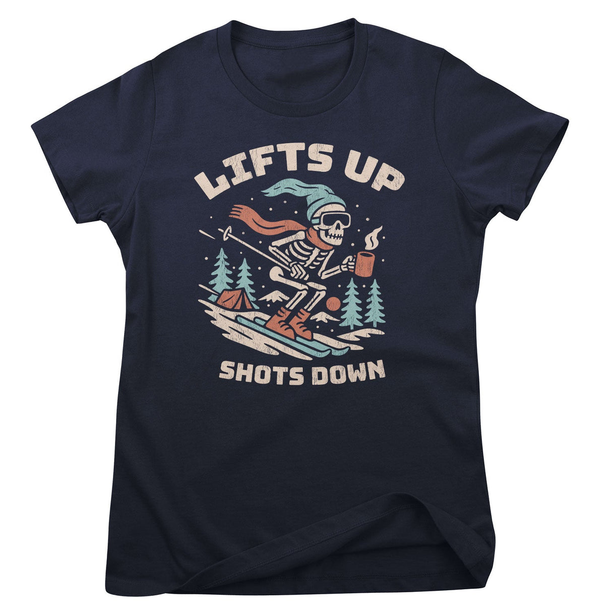 Lifts Up - Shots Down Girly Top