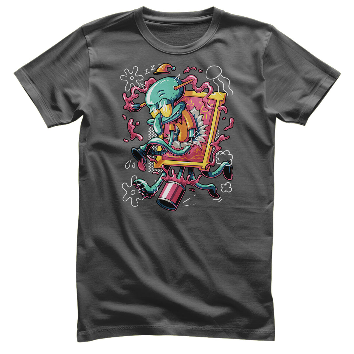 Squidward Art Crash T-Shirt