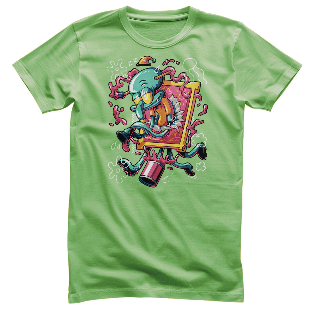 Squidward Art Crash T-Shirt