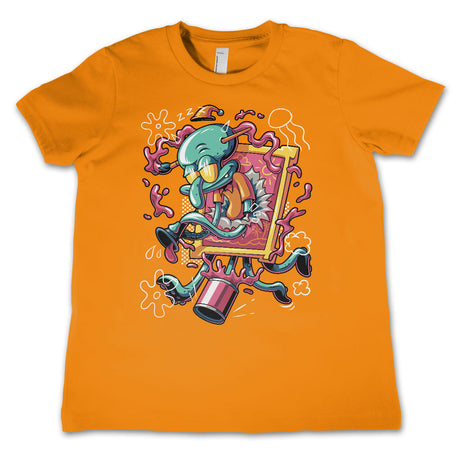 Squidward Art Crash Kids Tee