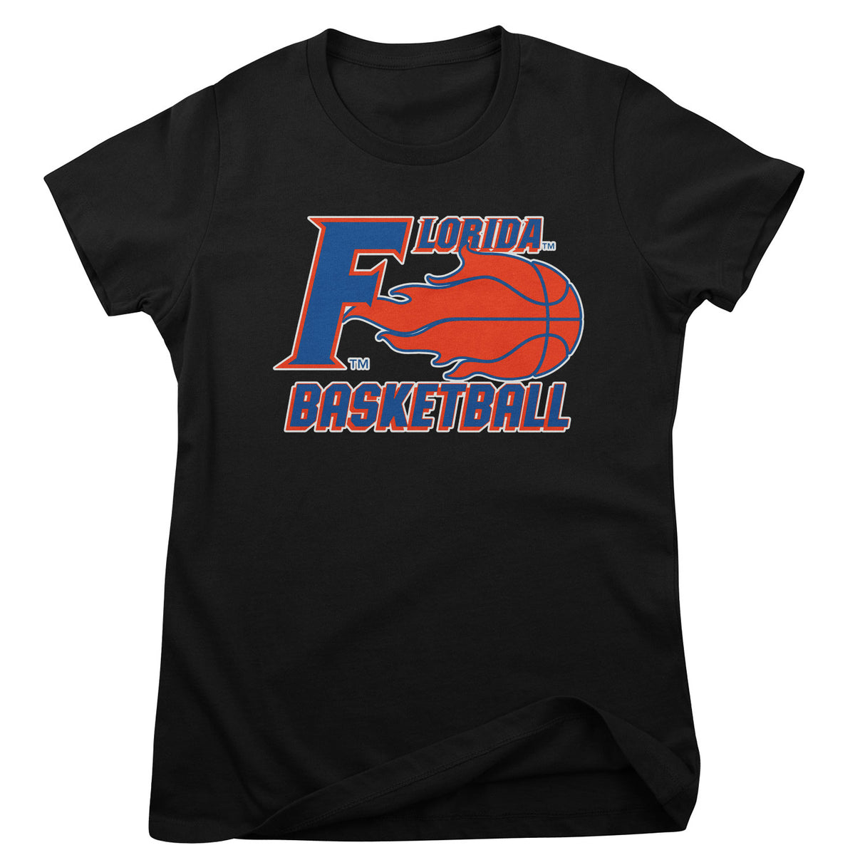 Florida Basketball Flame Girly Tee