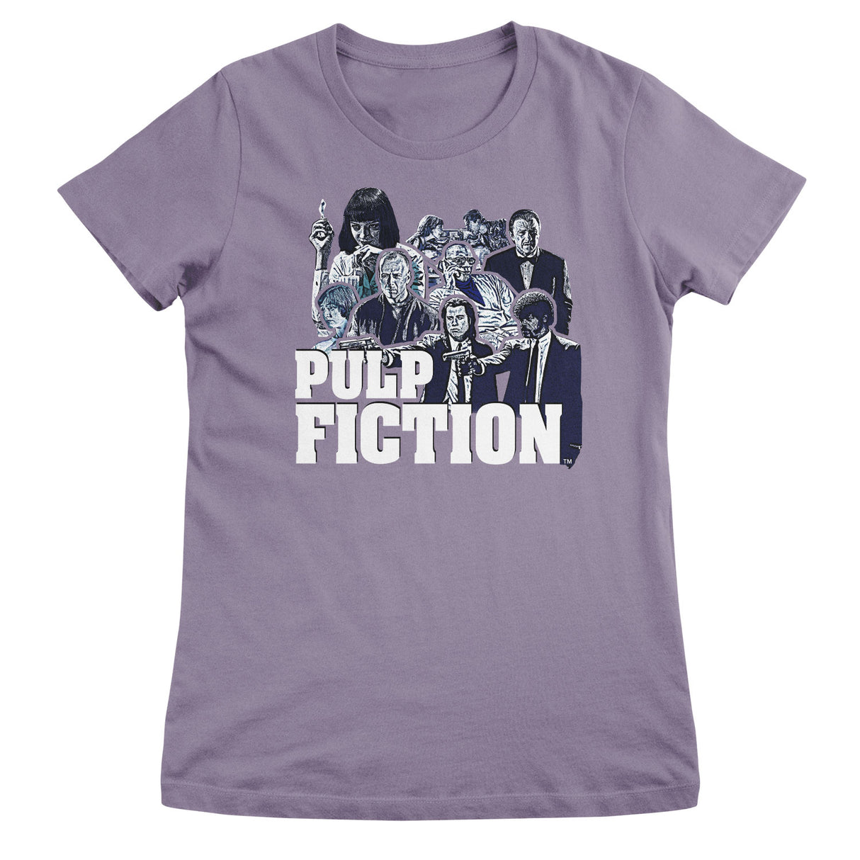 Pulp Fiction Characters Girly Tee