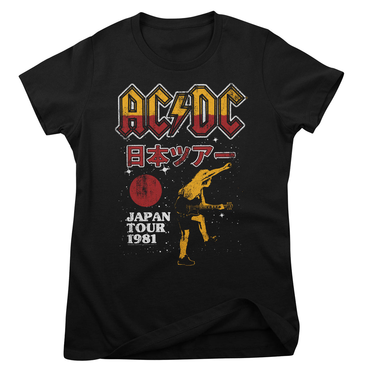 AC/DC Japan Tour 1981 Girly Tee