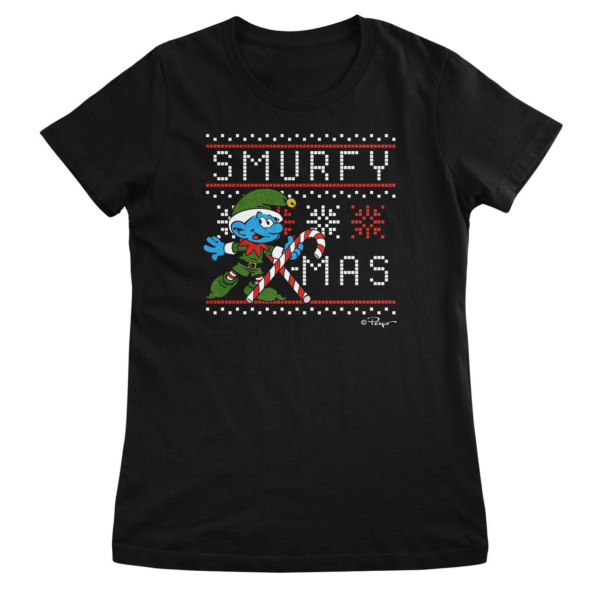 Smurfy X-Mas Girly Tee