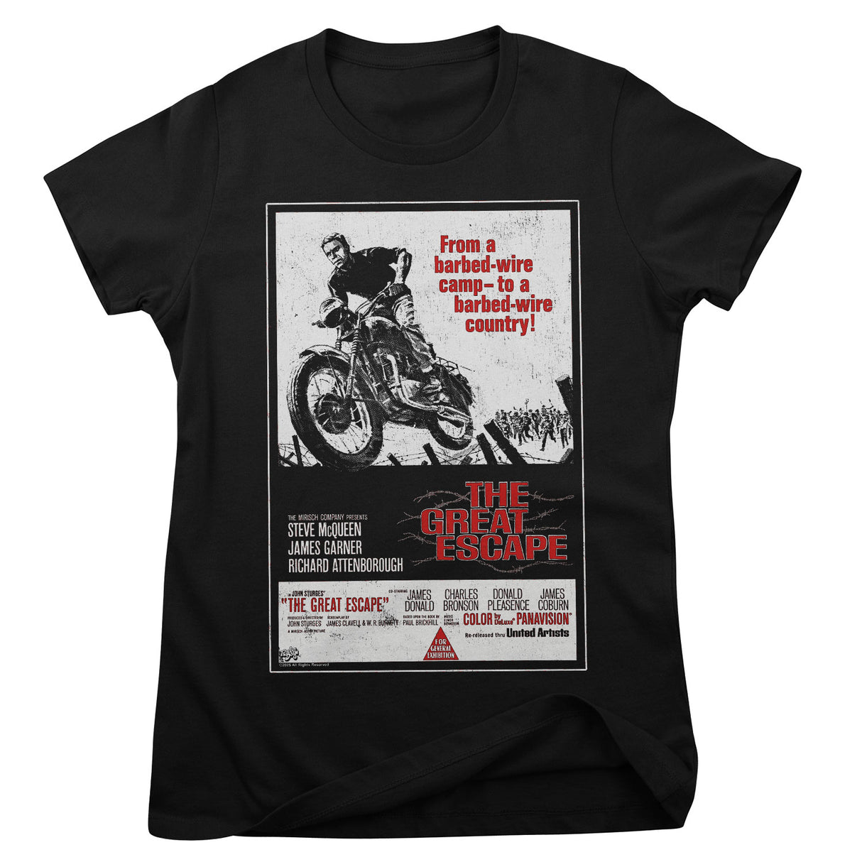 The Great Escape Movie Poster Girly Tee