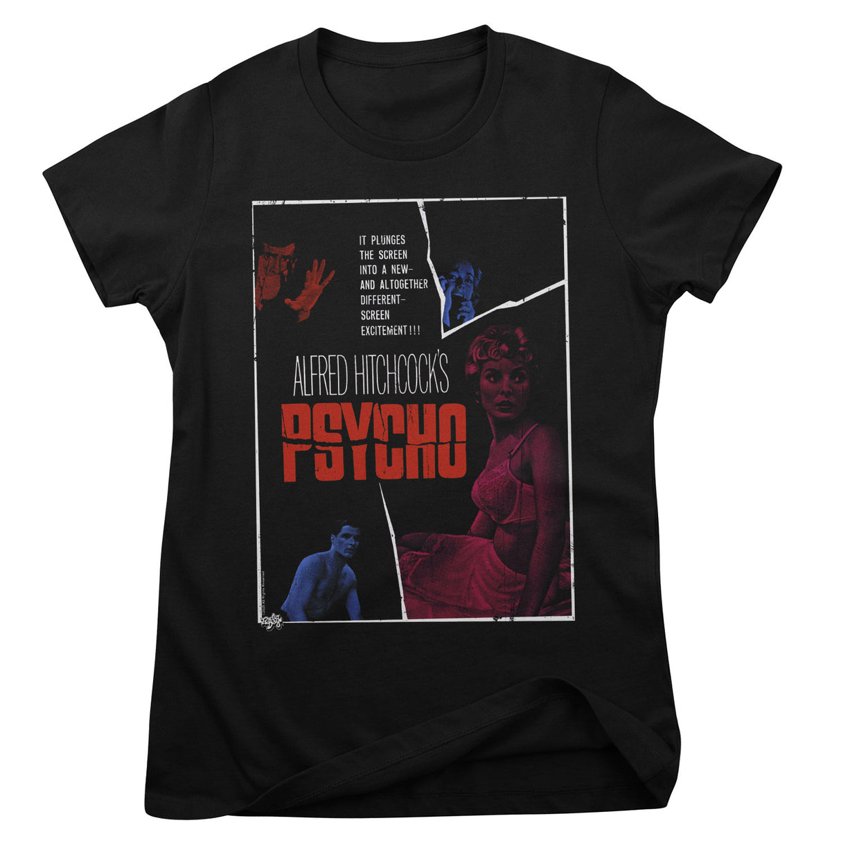 Alfred Hitchcock's PSYCHO Movie Poster Girly Tee