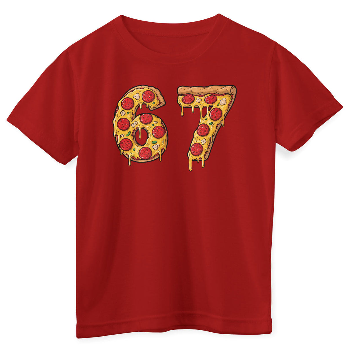 Six Seven Pizza Slice Kids Tee