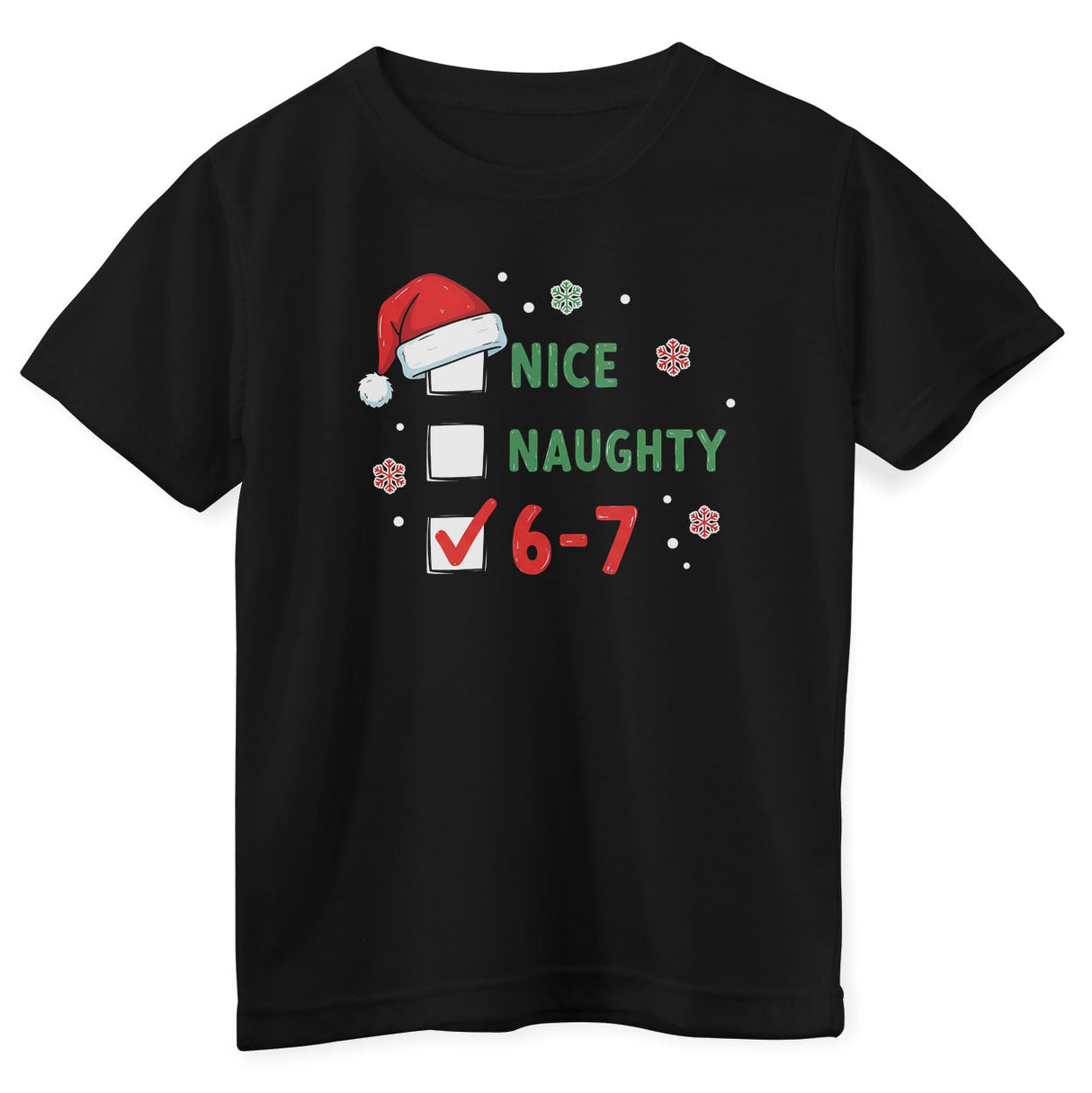 Nice - Naughty - Six Seven Kids Tee