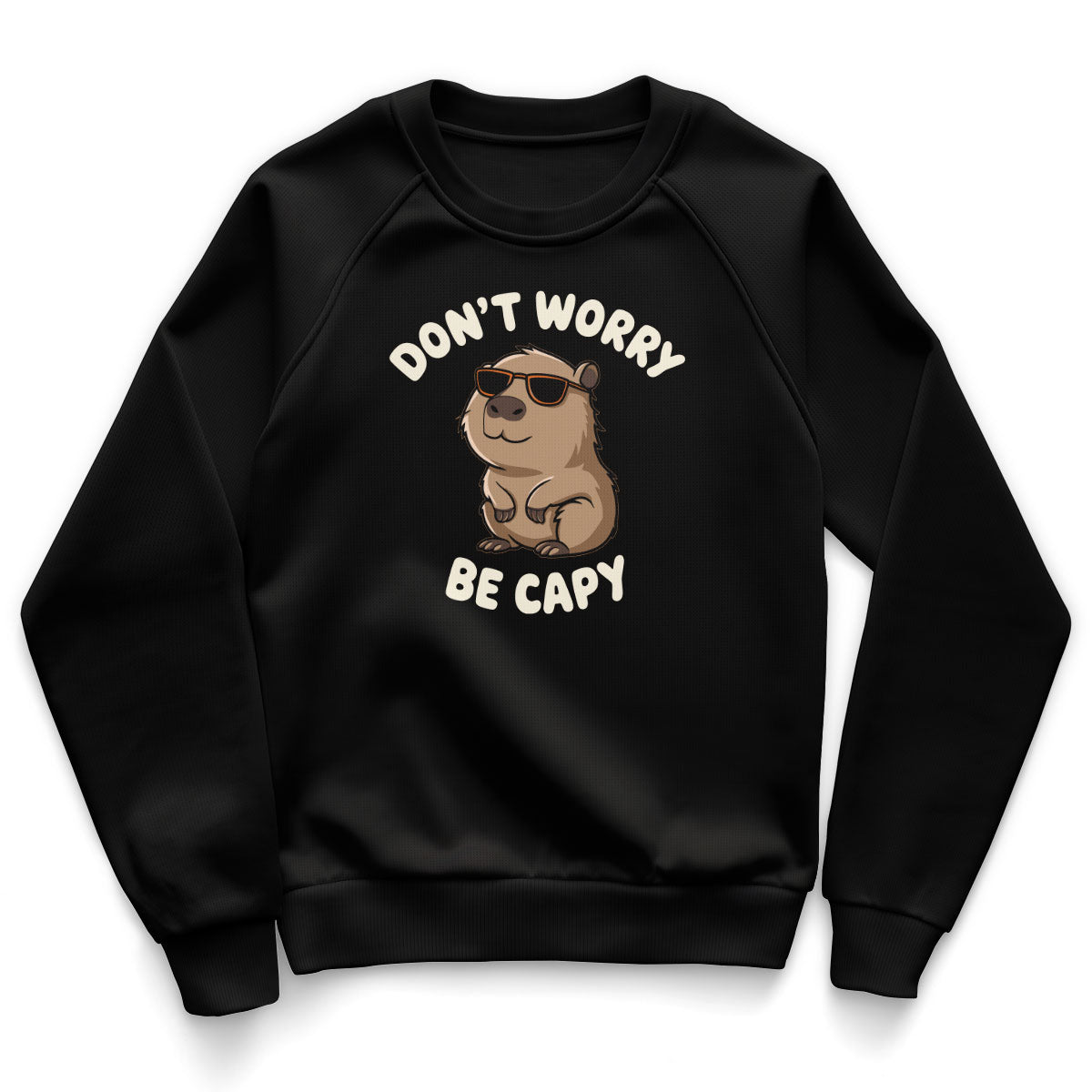 Don't Worry - Be Capy Kids Sweatshirt