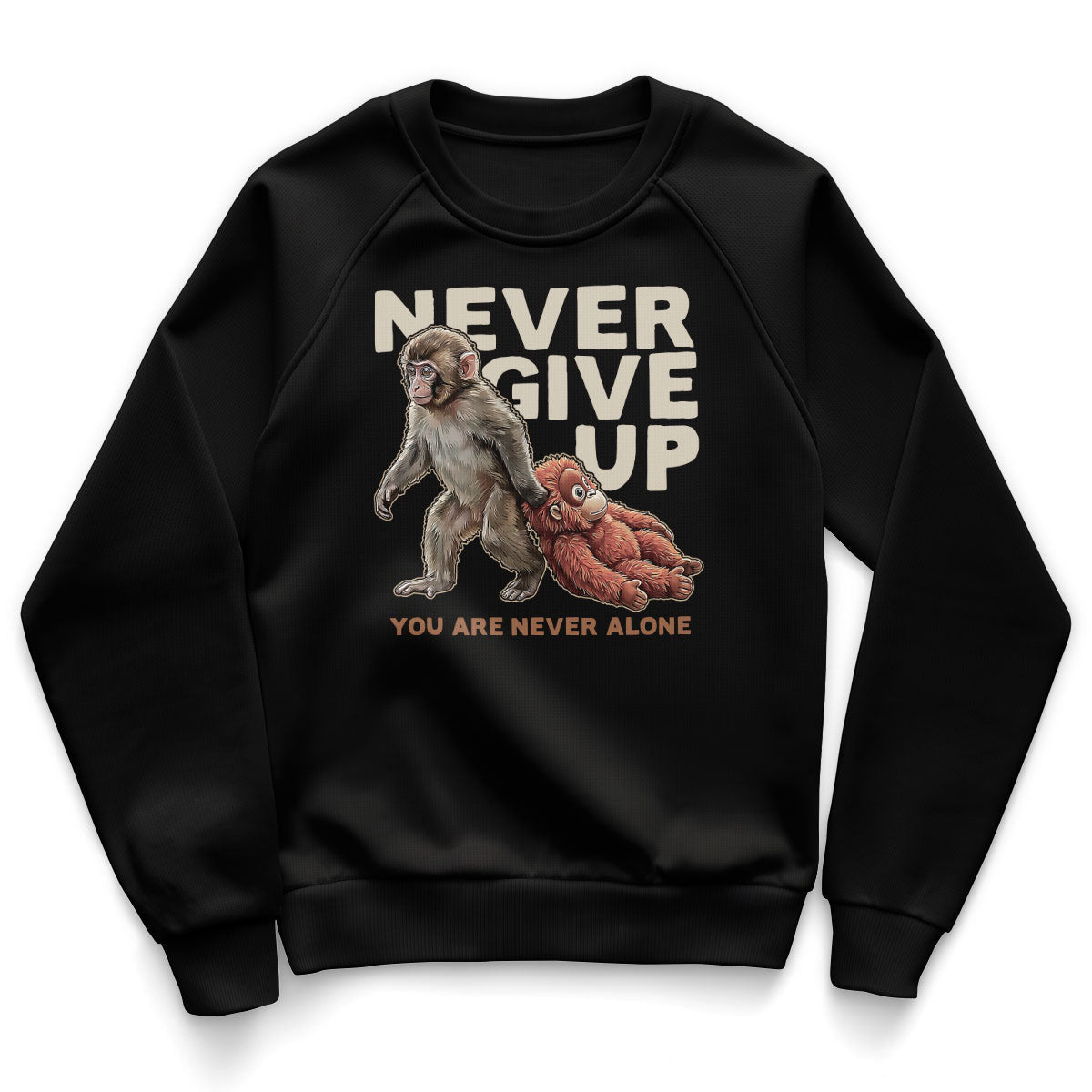Punch - Never Give Up Kids Sweatshirt