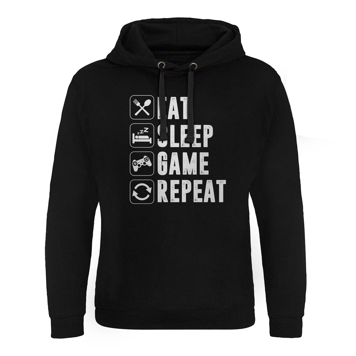 Eat Sleep Game Repeat Stacked Epic Hoodie