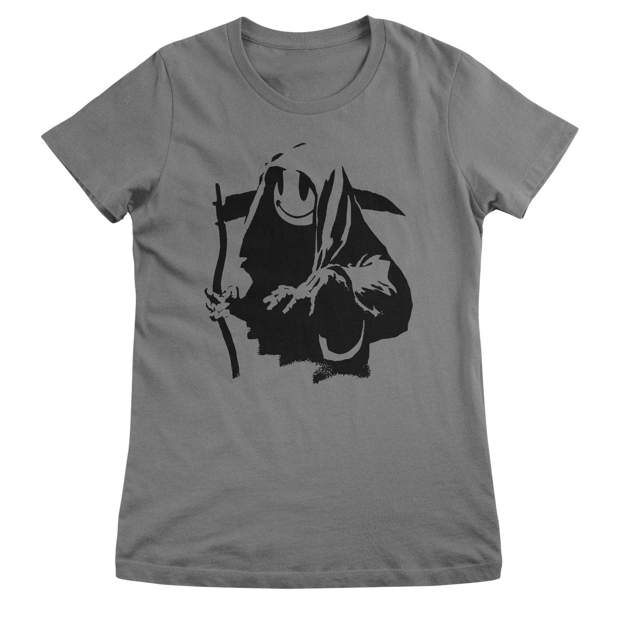 Banksy - Grim Reaper Smiley Girly Top