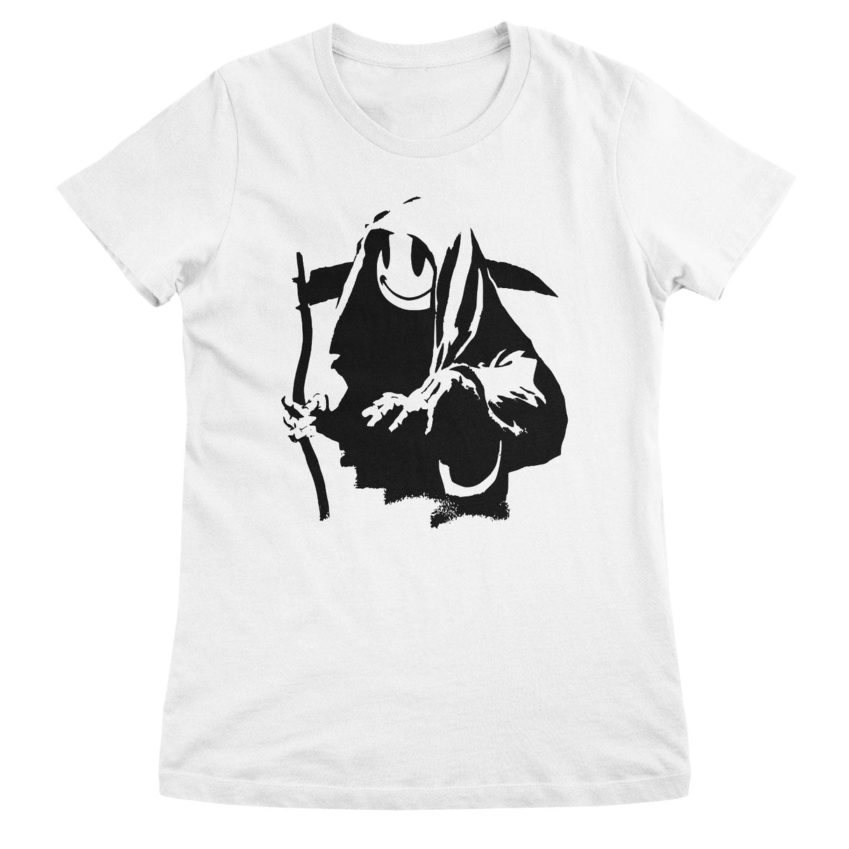 Banksy - Grim Reaper Smiley Girly Top