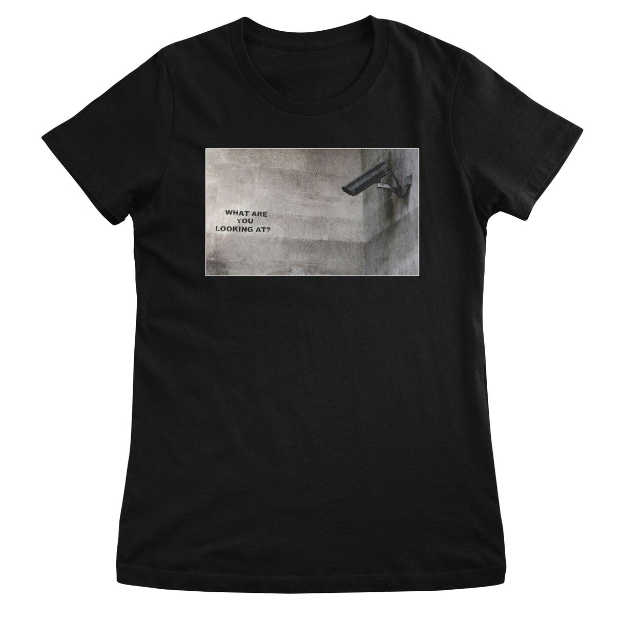 Banksy - What Are You Looking At Girly Top