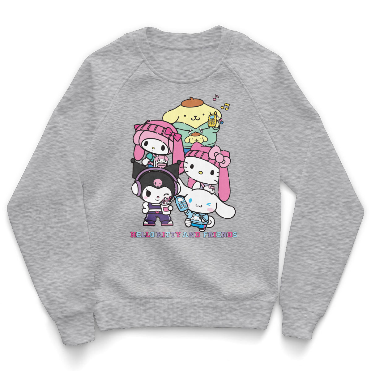 Hello Kitty and Friends Stacked Gang Kids Sweatshirt