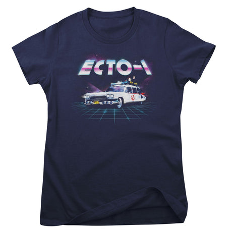 ECTO-1 80's Neon Grid Girly Tee