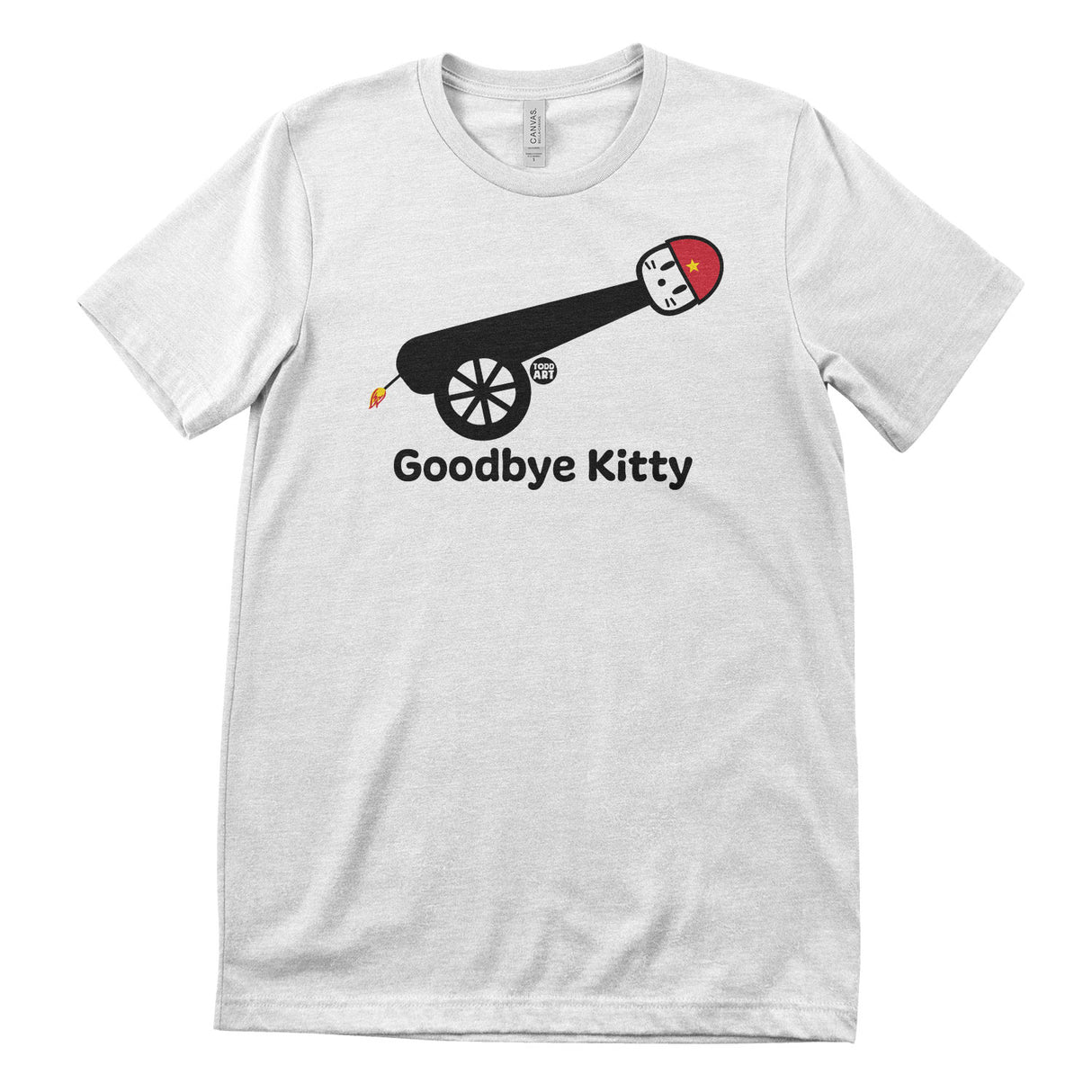 Goodbye Kitty Cannon Ball - ToddArt T-Shirt