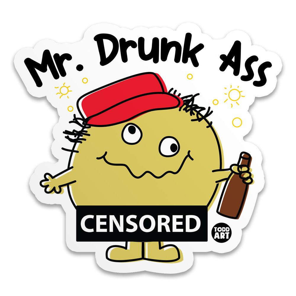 Mr Drunk Ass Sticker