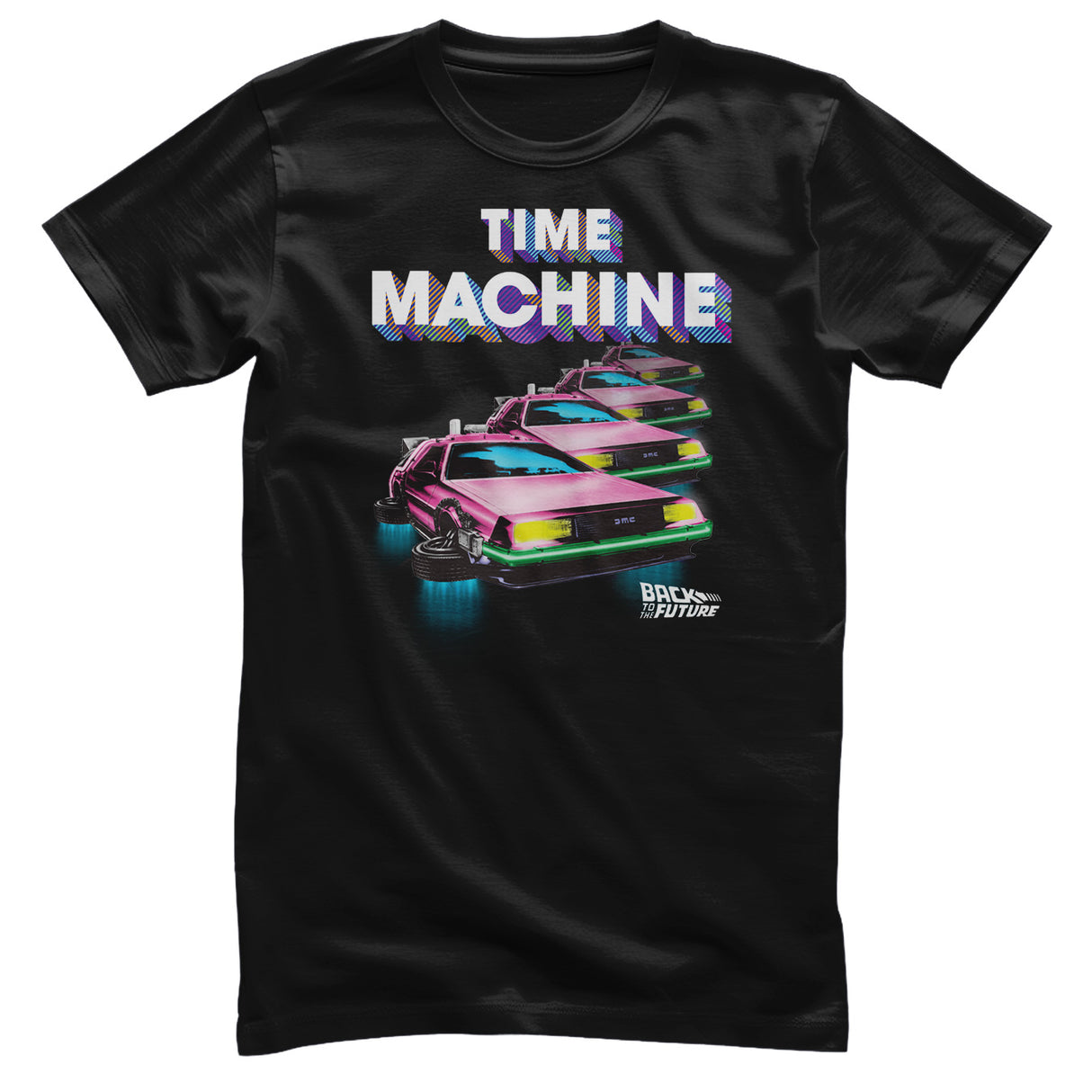 Back To The Future - Colorful Time Machine T-Shirt