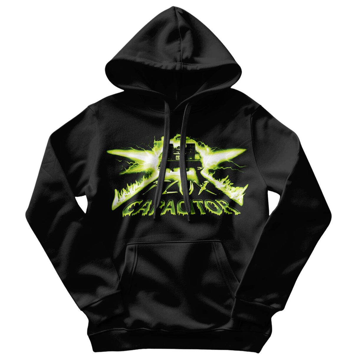 Neon Flux Capacitor Hoodie