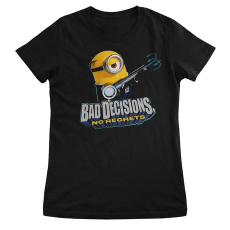 Minions - Bad Decisions No Regrets Girly Tee