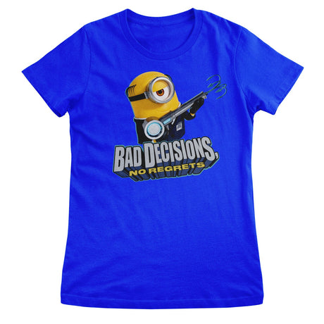 Minions - Bad Decisions No Regrets Girly Tee