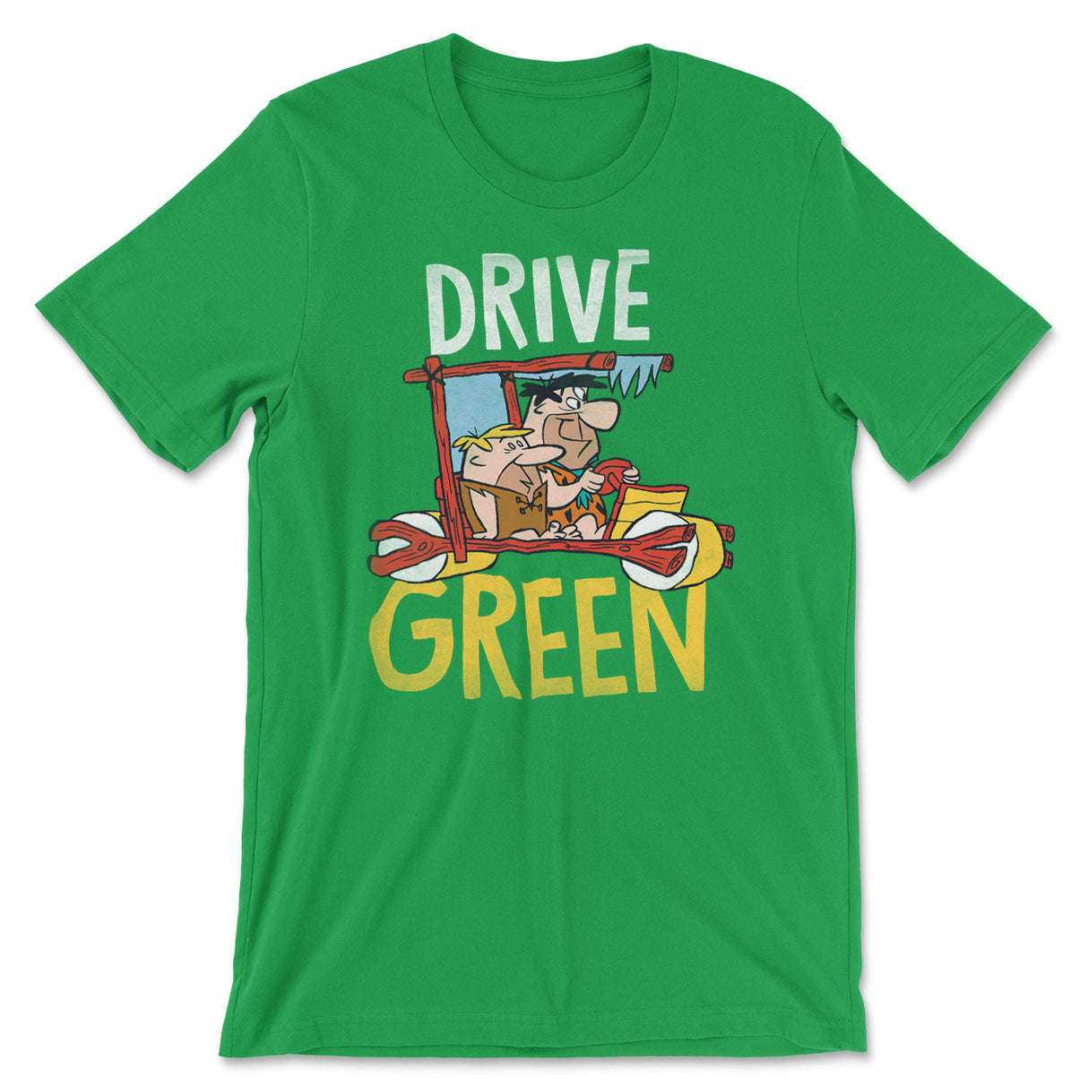 The Flintstones - Drive Green T-Shirt