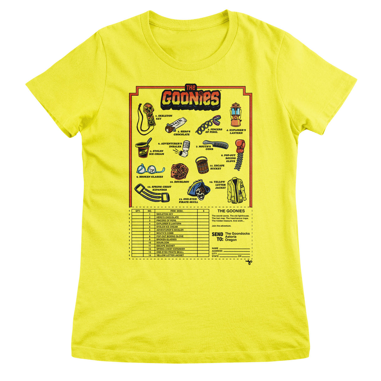 The Goonies Accessories Mail Order Girly Tee