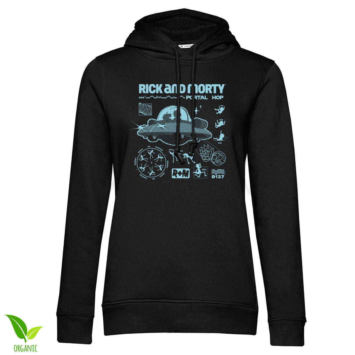 Rick And Morty - Portal Hop Girly Hoodie