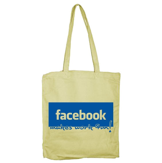 Facebook make work fun! Tote Bag