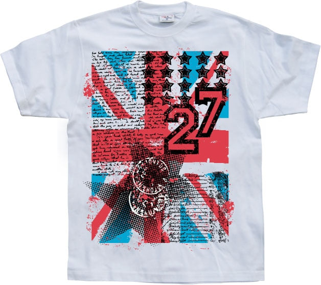 UK Flag 27 Grunge T-Shirt