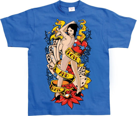 Love And Hate Pin-Up T-Shirt