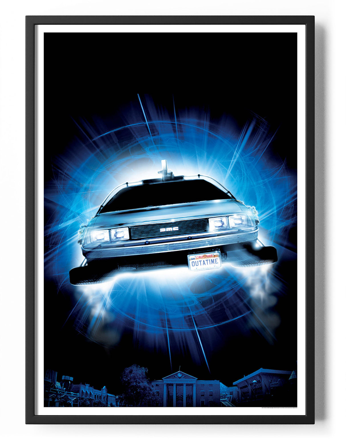 Flying DeLorean Poster