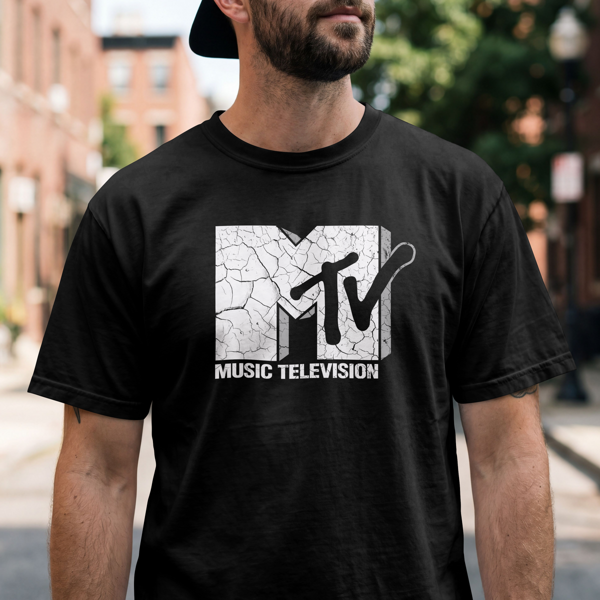 MTV Cracked Logo T-Shirt
