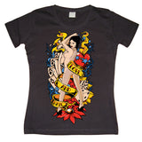 Love And Hate Pin-Up Girly Tee