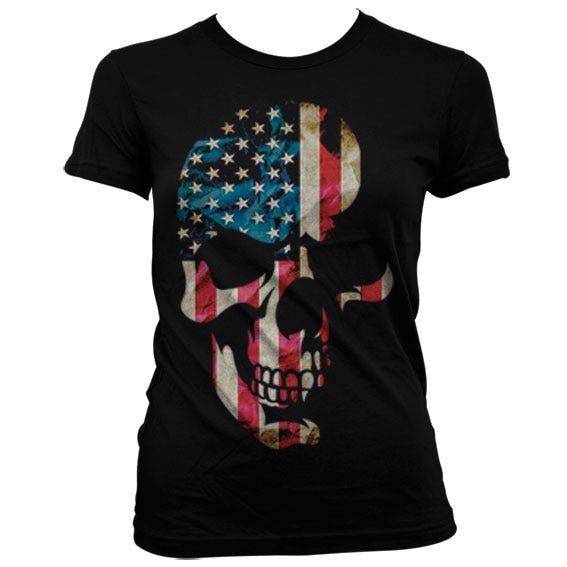 Skull Americana Girly T-Shirt