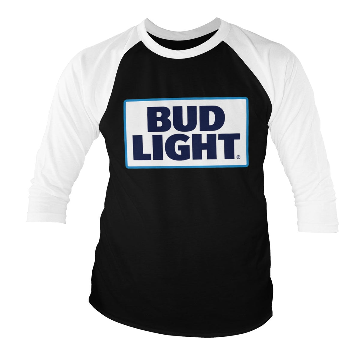 Bud Light Logo Baseball 3/4 Sleeve Tee