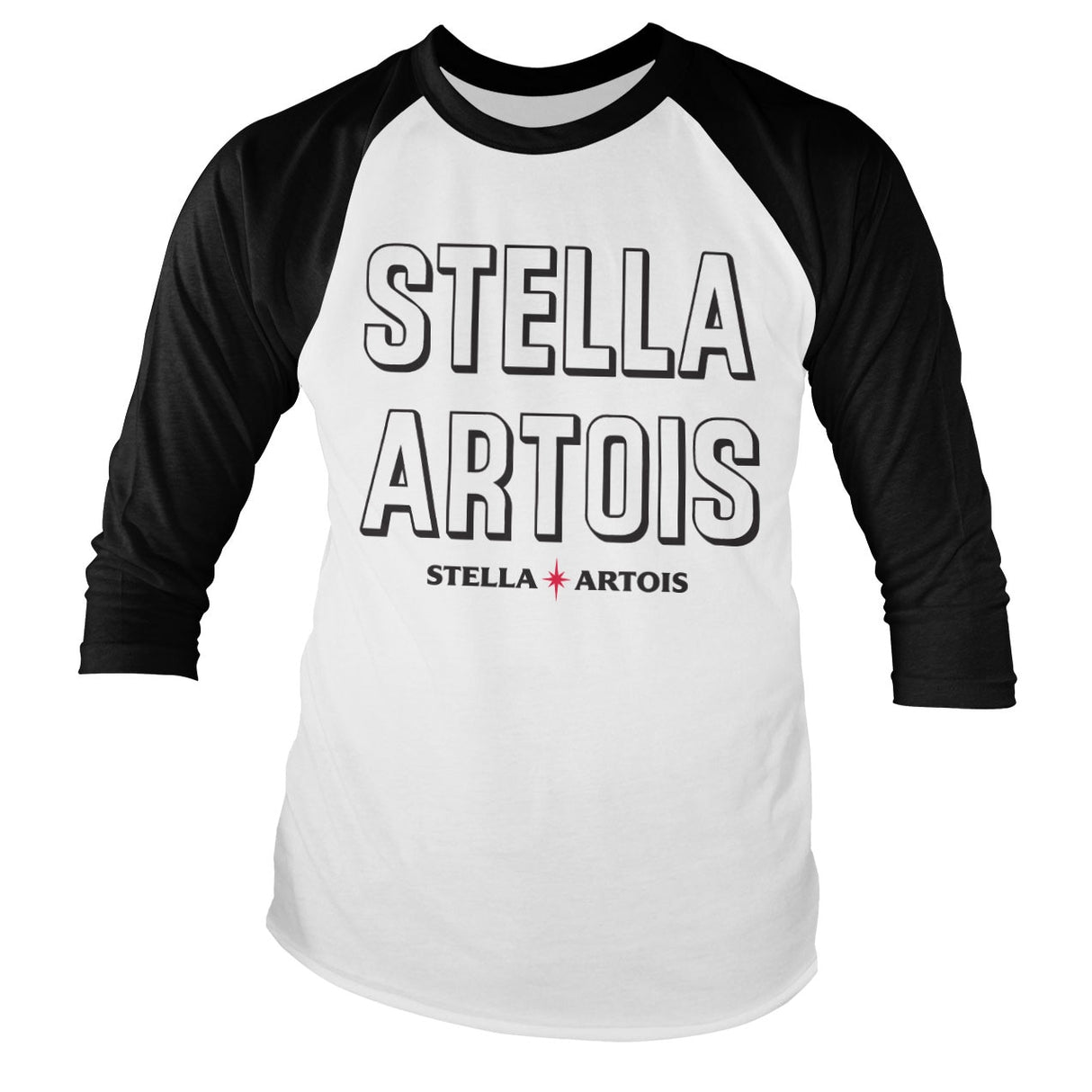 Stella Artois Retro Wordmark Baseball Long Sleeve Tee