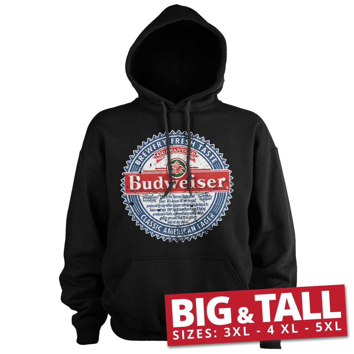 Budweiser American Lager Big & Tall Hoodie