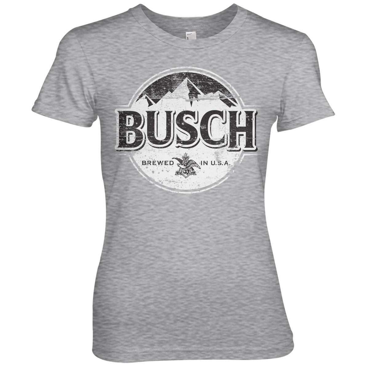 Busch Beer BW Washed Logo Girly Tee